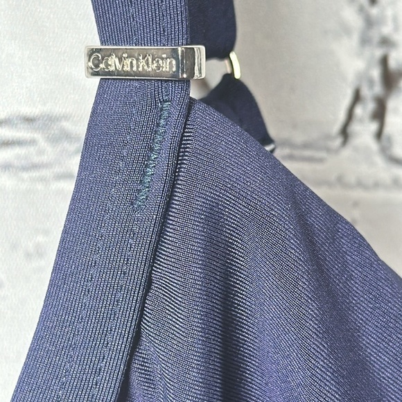 Calvin Klein Women's Standard Tankini Swimsuit Tummy Control Navy Blue size XS - Picture 5 of 16